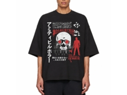 Rockinstone Amityville Horror Movie Japanese Text Black Adult T-shirt Size:m