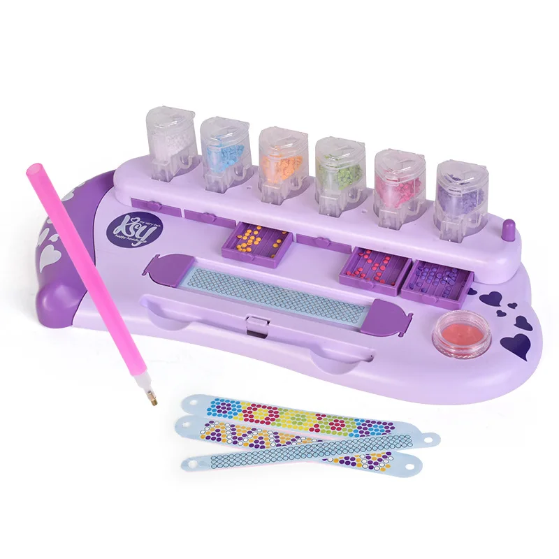 Pulseira De Trança De Diamante Criativo Para Crianças Para Meninas Vestir-se, Brinquedos Decorativos