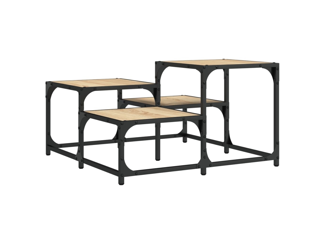 Mesa de centro Madeira Carvalho Sonoma MAISON EXCLUSIVE (68x68x40 cm)