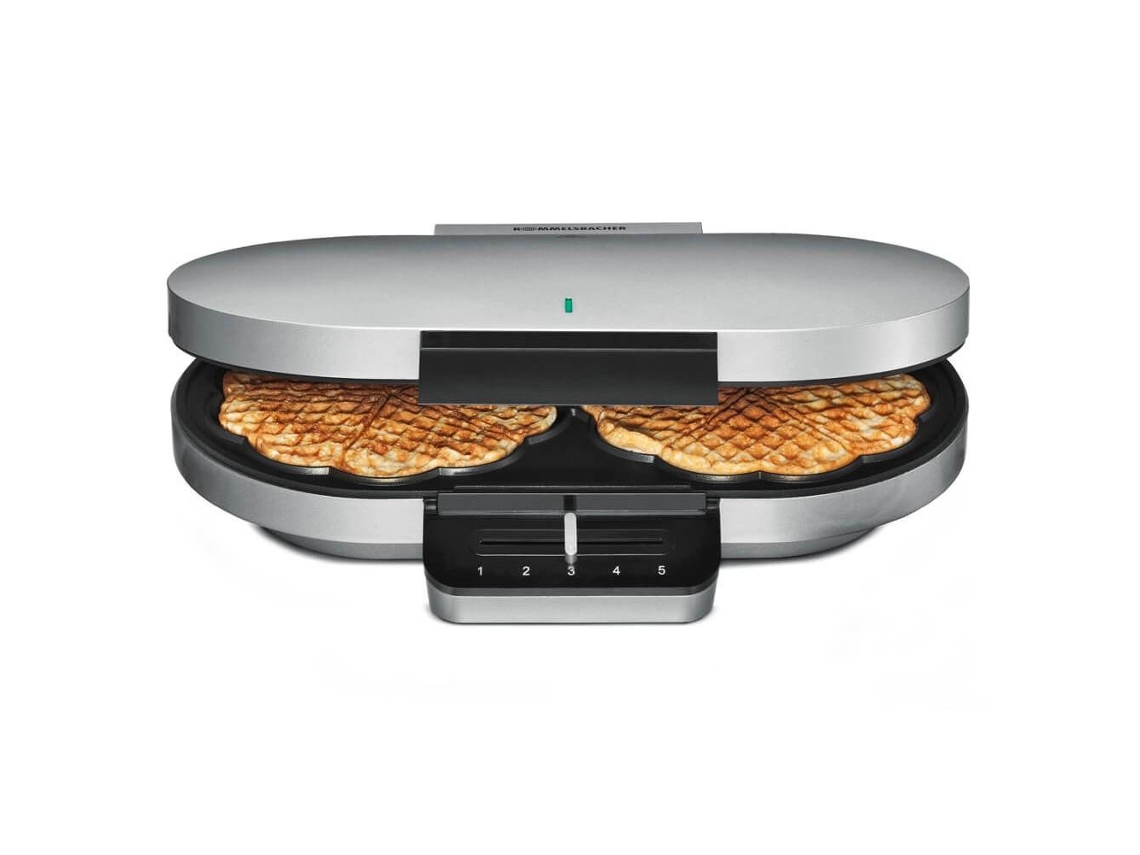 Rommelsbacher Wa 1200 Máquina de Waffles 2 Waffles 1200 W Prateado