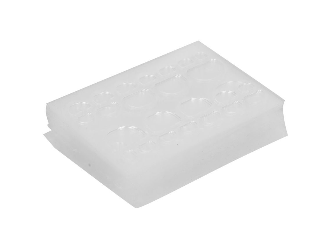 Adesivos de gel para unhas dupla face, à prova d'água, para manicure.