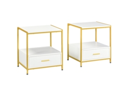 Conjunto 2 Mesinhas de Cabeceira com Gaveta 50x40x55cm S/MARCA