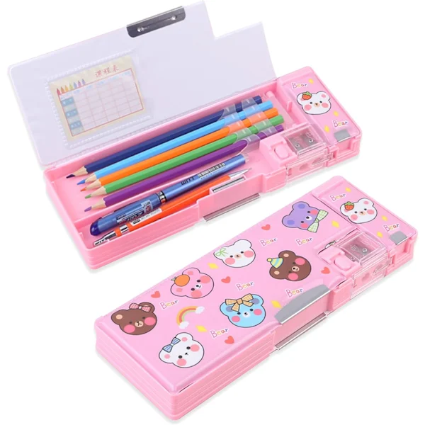 Estojo para Lápis, Dobrável, Multifuncional, Desenho Animado, Meninas, Meninos AQUAFORGE