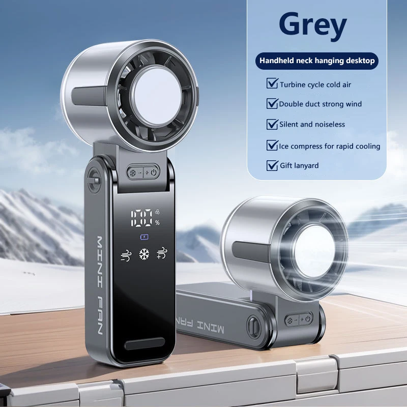 Ventilador de turbina MDUG, resfriamento, alta velocidade, USB, display LED