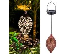Lâmpada Solar Led Pendente Azeitona Resistente à Água com Sensor para Jardim e Pátio | S/MARCA
