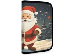 Bolsa Dobrável Para Ferramentas Com Estampa De Papai Noel Natalino, Pequena Bolsa De Armazenamento, Bolsa Multiuso