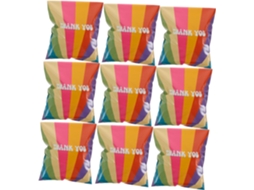 100 Paquet De Sacs Postaux Imperméables En Pe, Fermeture Adhésive Forte, Imprimé Arc-en-ciel, Légers, Pour Lot