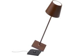 Candeeiro de Mesa Poldina Pro Corten Led Recarregável e Regulável ZAFFERANO