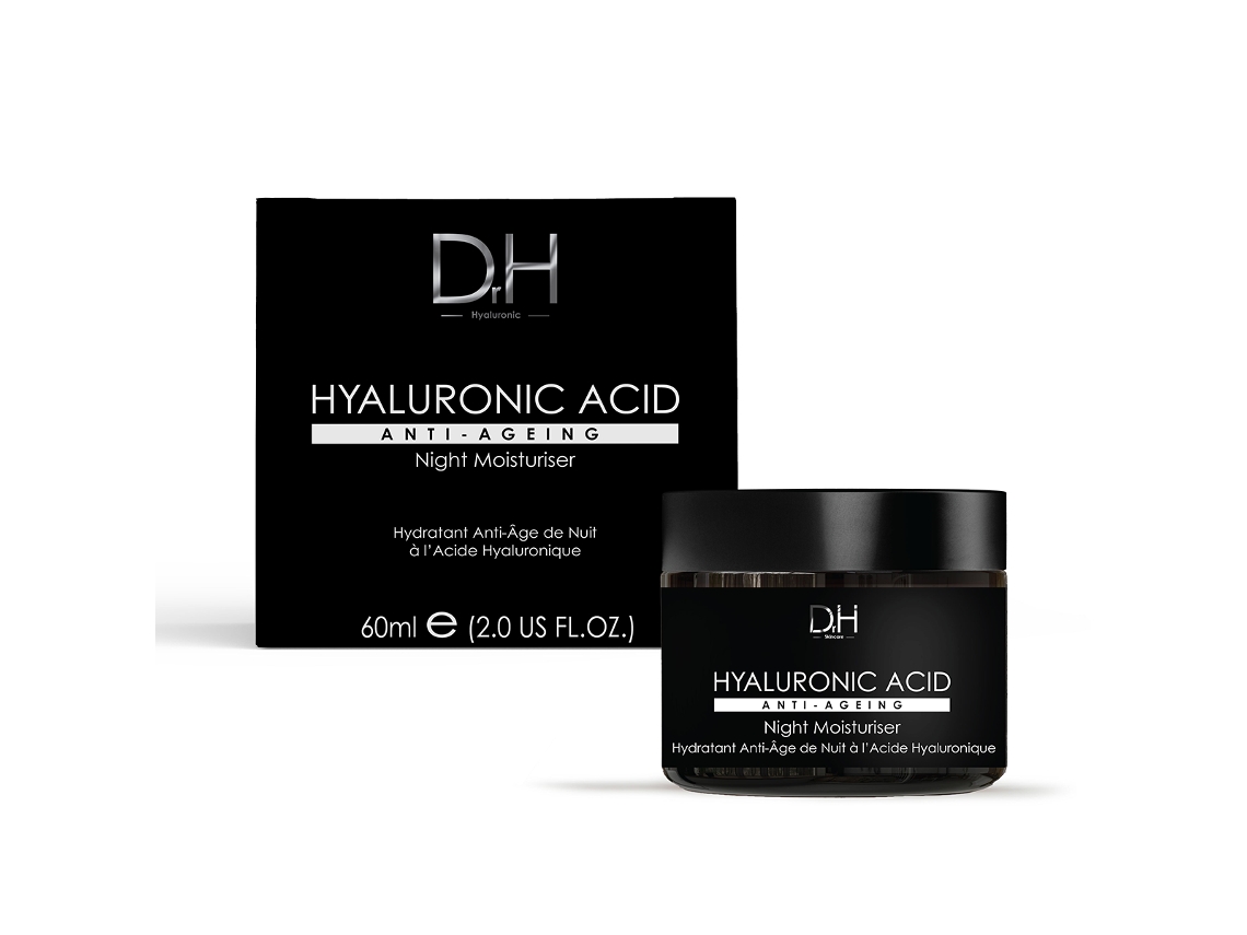 Sérum Facial Anti Envelhecimento Com Ácido Hialurónico 30ml Hidratante Noturno Anti Envelhecimento Com Ácido Hialurónico 60ml Dr. H