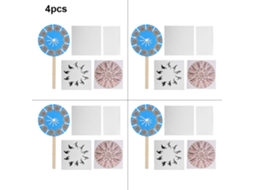 Ats 4 Peças de Fenacistoscópio Brinquedo Diy para Crianças Experimentos Científicos Educacionais Divertidos de Montagem
