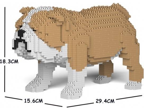 Blocos de Construção  Dogs: English Bulldog (1390 Peças)
