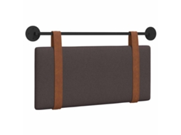 Cabeceira Suspensa Liso Marrom Escuro 100 X 55 X 5 Cm Pu Antigo VIDAXL