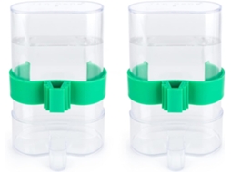 2 comedouros automáticos transparentes para gaiolas AQUAFORGE