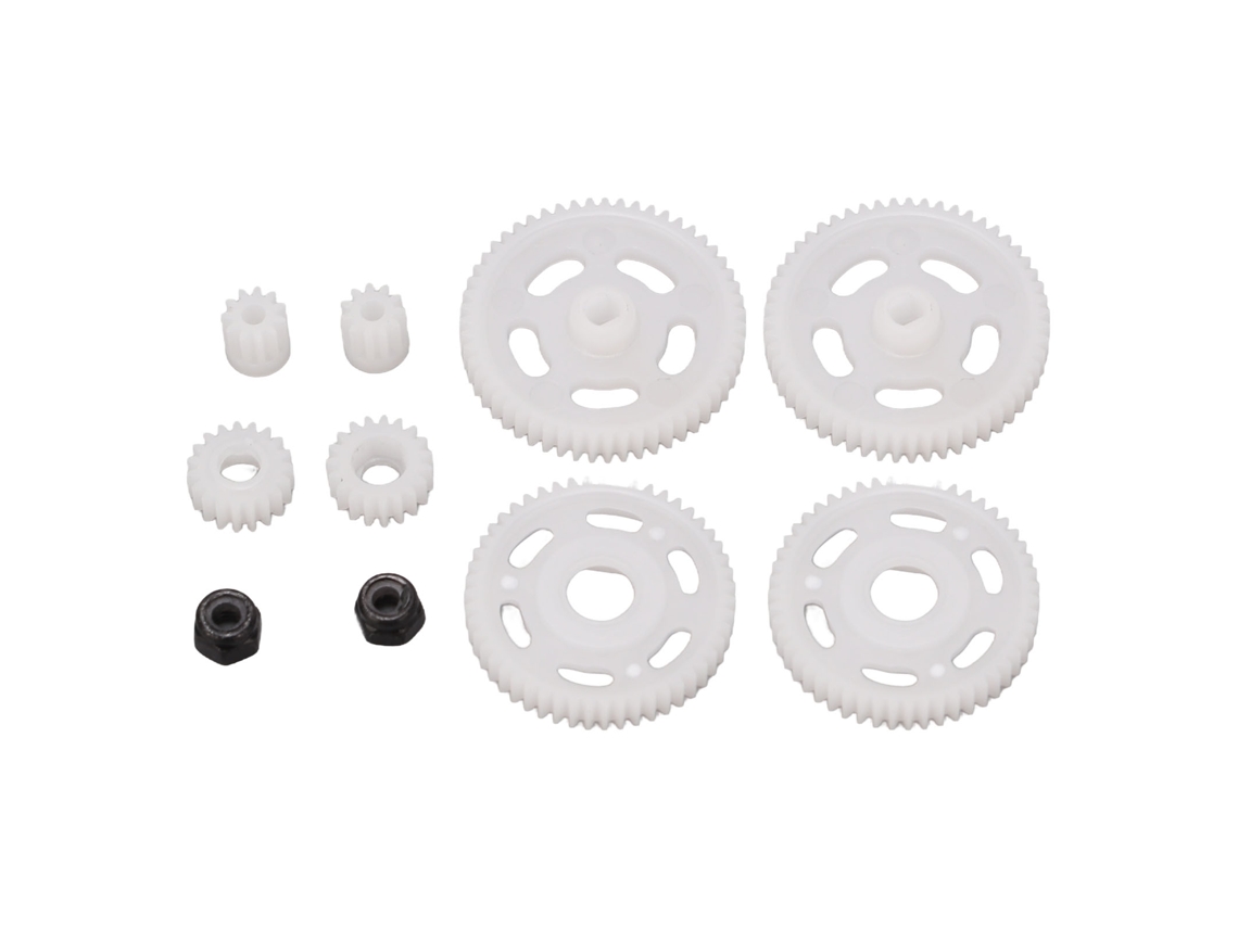 Conjunto De Engrenagens De Motor Rc Leve Branco Para Veículo De Controle Remoto Axial Scx24 1/24