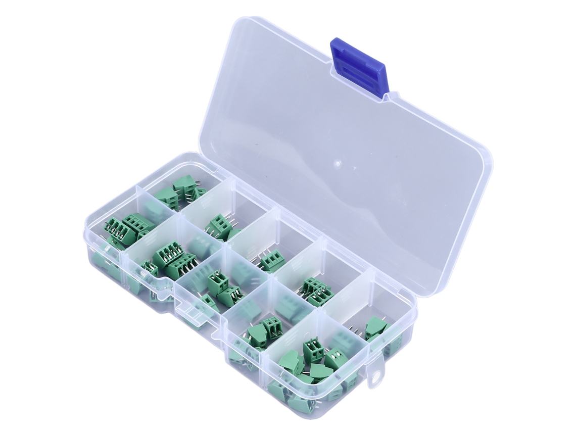 Laxiscreed Kit De Conectores De Terminais Para Parafusos 2,54mm – Versões 2p, 3p E 4p