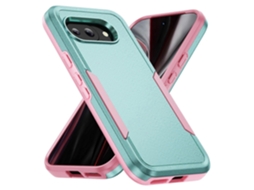 Capa Protetora De Pc Tpu De Nível Militar Para Google Pixel 9a - Verde Rosa