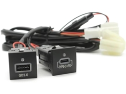 Conector De Interface Usb Aux Para Carro Vw Golf 6-jetta 5 2006-2012, Adaptador De Energia Usb Rápido 12v 24v Para Qc30