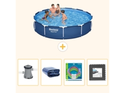Bestway Piscina Bestway Steel Pro Redonda - 366x76 Cm - 5-peças S177