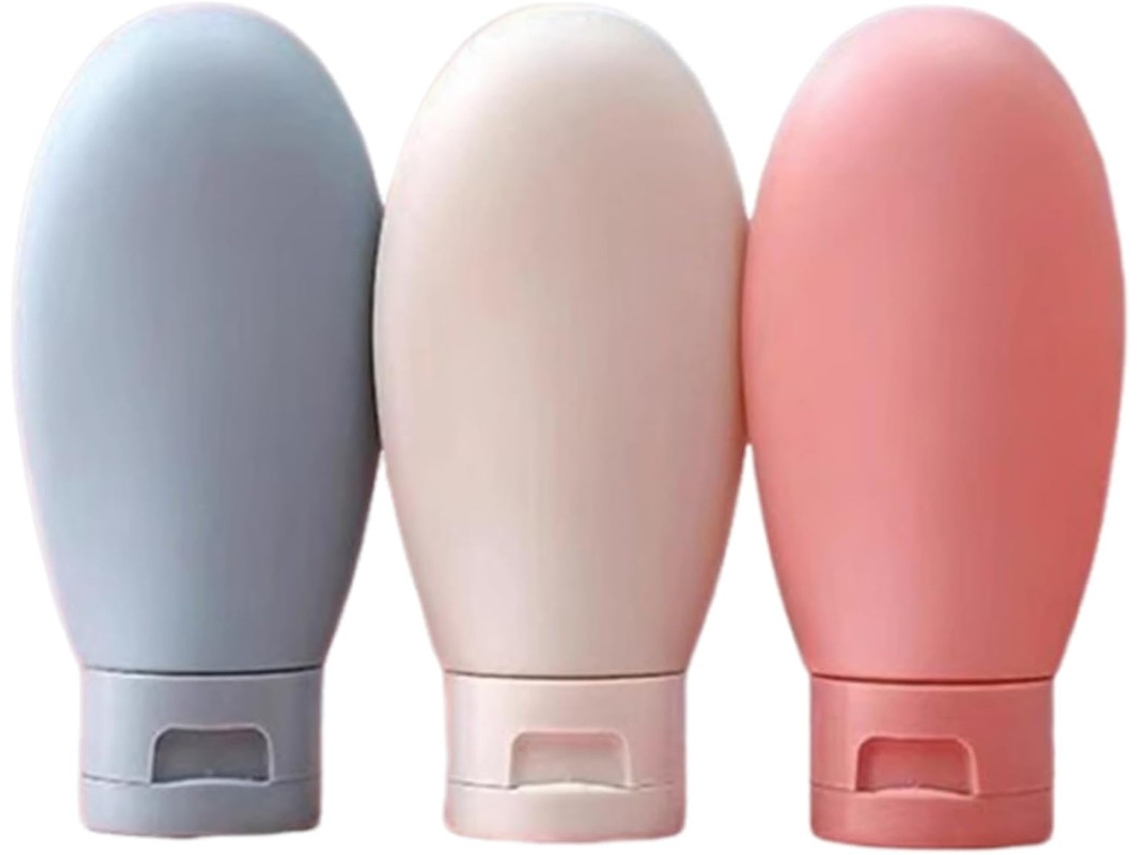 Conjunto De 3 Garrafas De Silicone Para Viagem ? Orysin