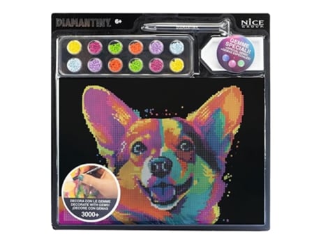 Pintar por Números Diamantiny Corgi Dog Pop II Animal 96022 Nicep25