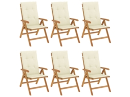 Reclining Folding Chair, Reclining Folding Chairs Vidaxl Marrom Madeira (120 X 50 X 3 Cm)