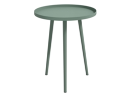 Mesa de centro redonda para jardim, estrutura de aço, Ø40x50 cm, verde ZENCORE SERVICES