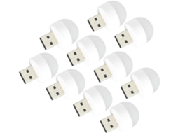 Conjunto De 10 Luminárias Noturnas Usb, Pequenas E Portáteis, Em Led,