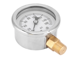 Válvula Redutora De Pressão Em Aço Inox Com Manómetro Laxiscreed Para Interface Npt 1/4 De Alta Precisão