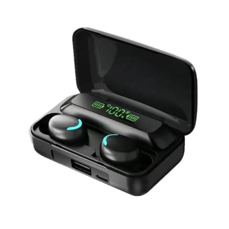 Fones De Ouvido Bluetooth Sem Fio Tws Para Jogos (preto) Com Visor Digital