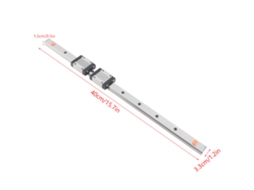 Laxiscreed Guia Linear Micro De Aço De Alta Precisão Com 2 Deslizantes De 400mm