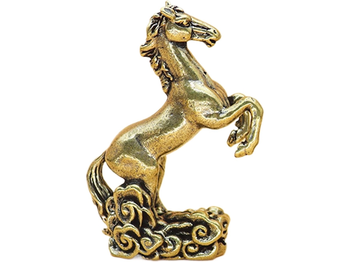 Estátua Chinesa Cavalo Lembrança Tradicional Prosperidade Lunar Chinês 2026 Quarto Jantar Cabeceira Ano - GOKOCO