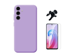 Capa Clearglass Para Samsung Galaxy A36 Phonecare Resistente Roxo