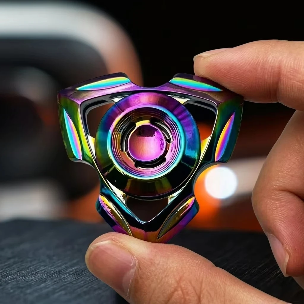Spinner De Metal Com Três Folhas, Brinquedo Antiestresse.