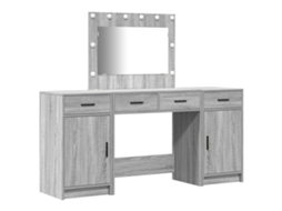 Conjunto 3 Mesa De Vestir Vidaxl Cinzento Derivados De Madeira (78,5 X 41 X 135 Cm)