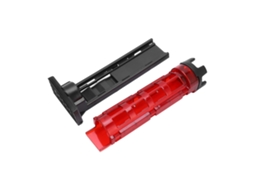 Suporte Vertical para Vara de Pesca com Base Vermelho