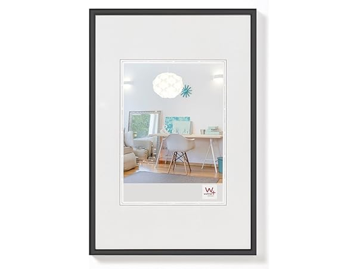 Moldura de Plástico para Pendurar na Parede, Preta, 20 X 30 Cm, Ergonômico, Uso Diário STELASPLEN