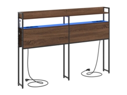 Cabeceira | Painel De Cama De Armazenamento Carvalho Castanho 150 Cm