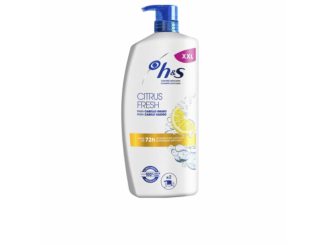 Shampoo Anticaspa H&s Citrus Fresh Para Cabelos Oleosos, Frasco De 1000 Ml