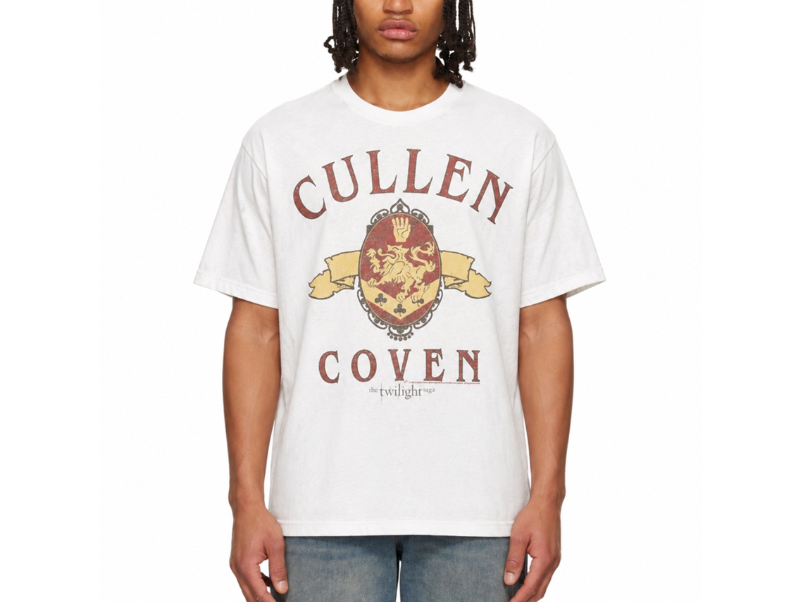 Rockinstone Twilight Movie Cullen Coven Preppy White Adult T-shirt Size:xl