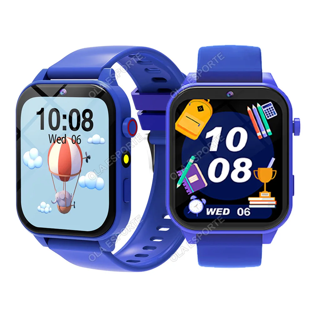 Smartwatch infantil MDUG com tela sensível ao toque hd, câmera, monitor de sono, despertador e calculadora (2 unidades azuis)