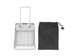 Torradeira Pasta Inox Portátil Mini para Pão Churrasco
