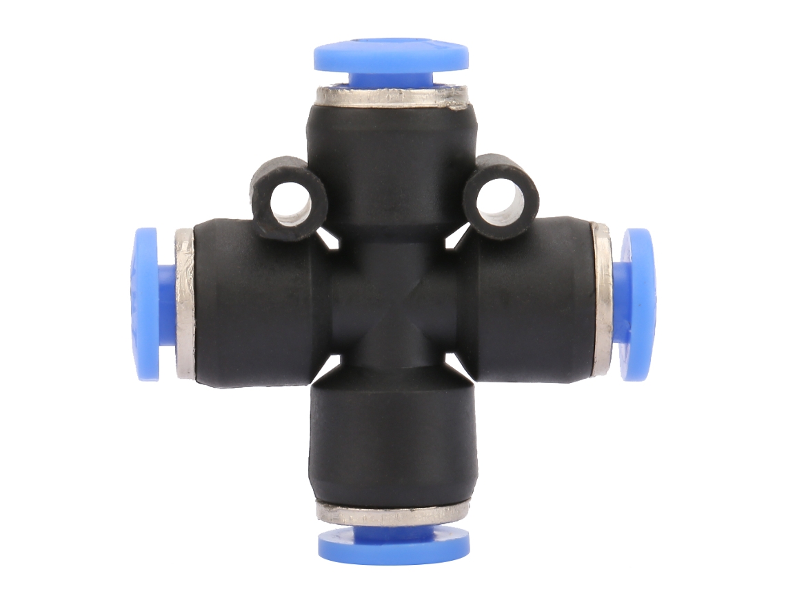 Conector Rápido De Ar Plástico 4 Vias Pza-8mm