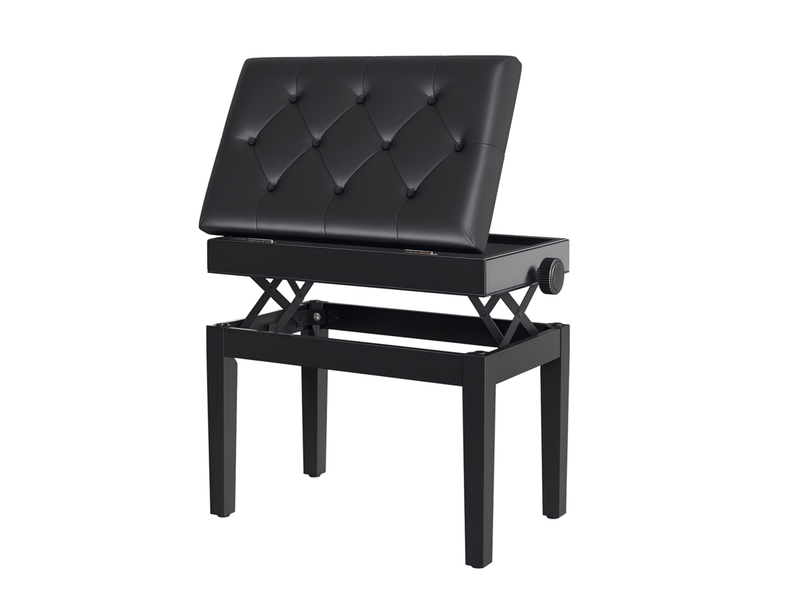 Banco para piano com espaço de armazenamento e altura ajustável BTFORUS (58x54,5x33 cm)