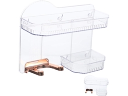 Organizador De Banheiro Com Suporte Para Secador De Cabelo E Acessórios, Adesivo E Resistente A Quedas