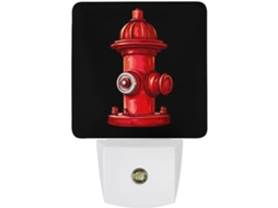 Led Night Light Engraçada Com Bandeira Dos Eua E Galinha Crepuscular Sensor