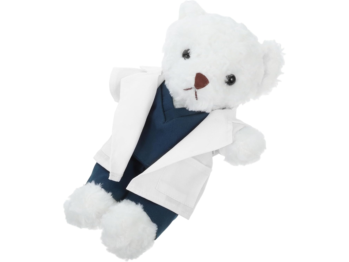 Urso Polar Médico De Pelúcia, Boneco Multifuncional Para Decoração