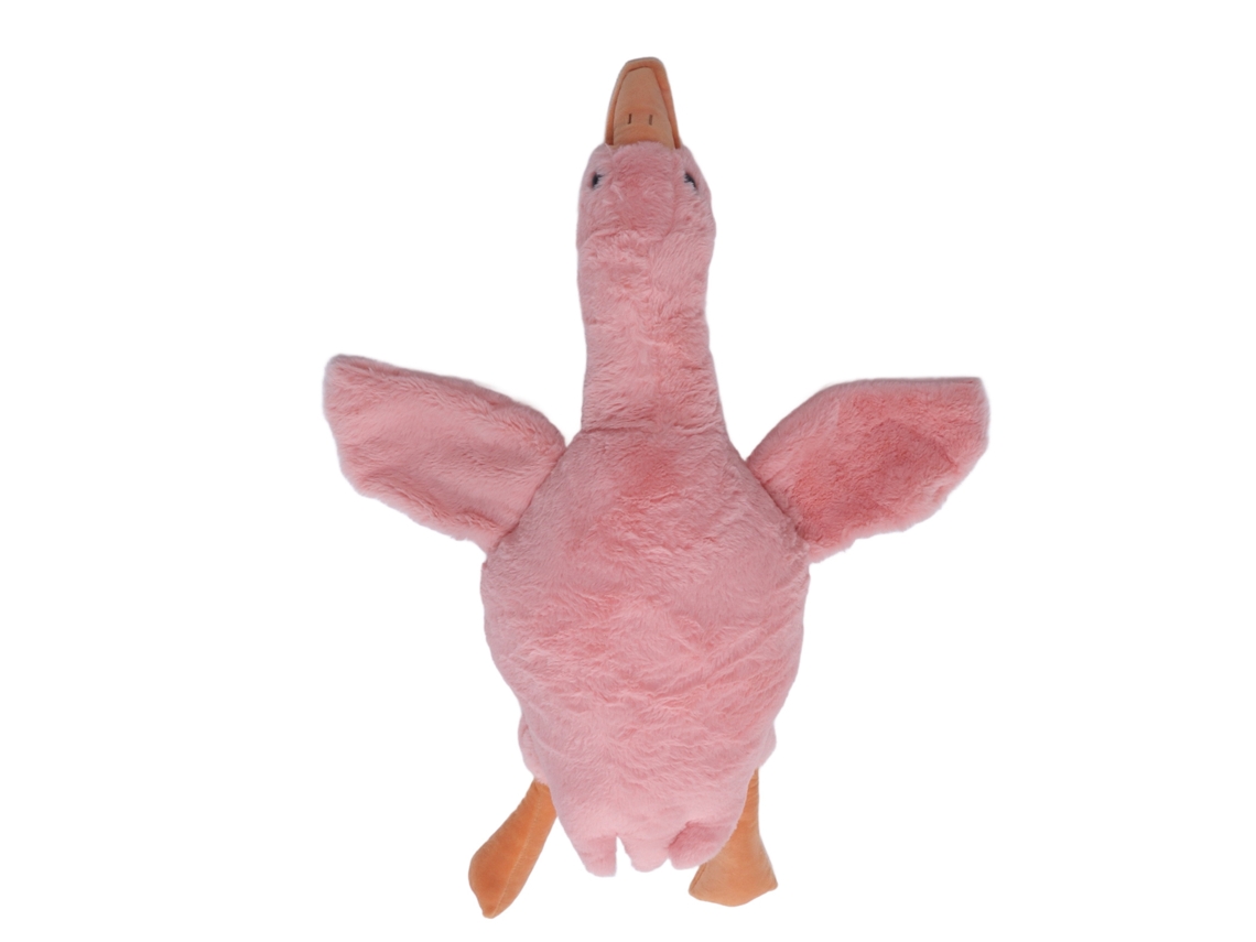 Ats brinquedo de ganso de pelúcia fofo e macio para crianças e adultos almofada de decoração de sofá quarto rosa