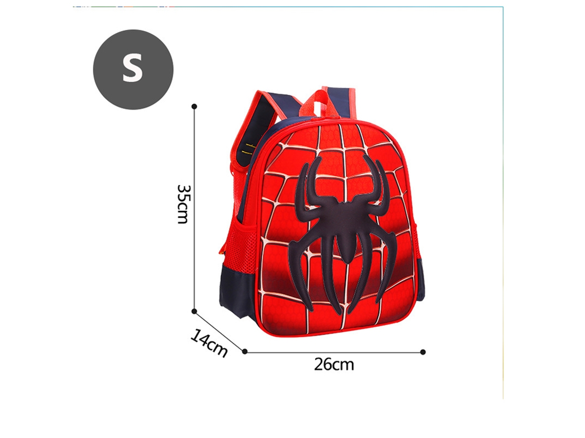 Mochila Escolar para Crianças com Desenho de Animais em 3D Unissexo