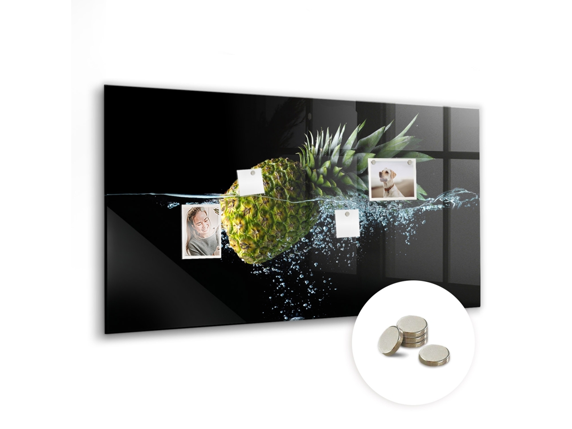 Quadro Magnético De Parede Abacaxi Para O Quarto Das Crianças Espelharte (120x60 Cm)