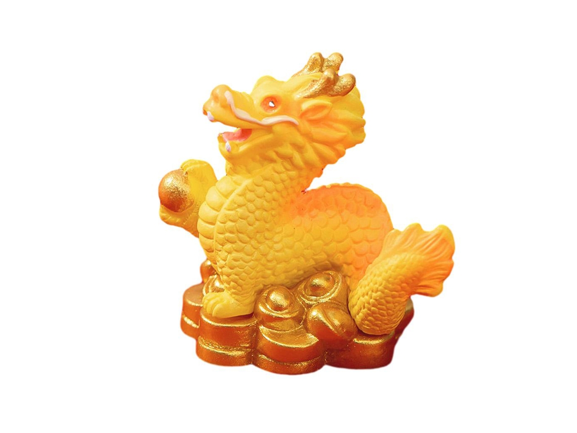 Laxiscreed Ornamento De Dragão De Ano Novo E Zodíaco Com Bola De Ouro, Artesanato De Dragão De Ouro
